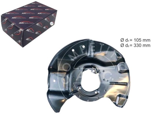 57127 - КРЫШКА ТОРМОЗНОГО ДИСКА AIC ПЕРЕДНЕГО ПРАВА