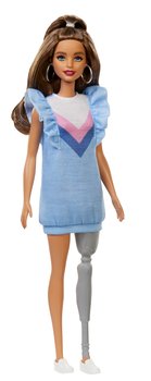 BARBIE FASHIONISTAS Lalka z Protezą Nogi FXL54