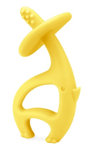 Прорізувач ортодонтичний Mombella силіконовий відтінків жовтого і золотого кольору