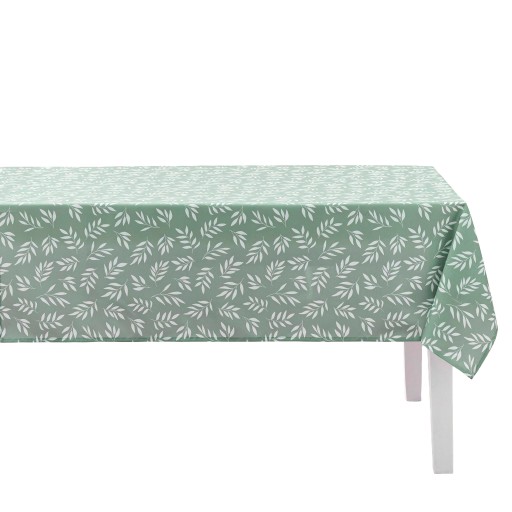 Obrus Prostokątny Poliester 145 X 240 CM Zielony Szałwiowy