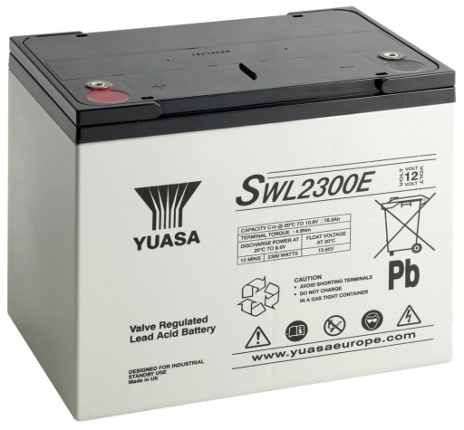 Аккумулятор yuasa swl2300 12v 80ah аккумулятор для ибп it аварийного электропитания