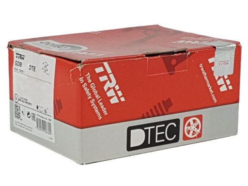 TRW ТОРМОЗНЫЕ КОЛОДКИ DTEC ЗАДНИЕ GDB1626DTE