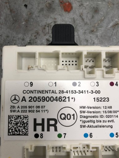 module control unit door right rear part MERCEDES W205 A2059004621