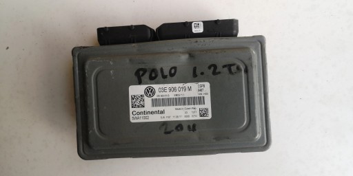 VW POLO 1.2B computer ECU 03E906019M 5WA11002