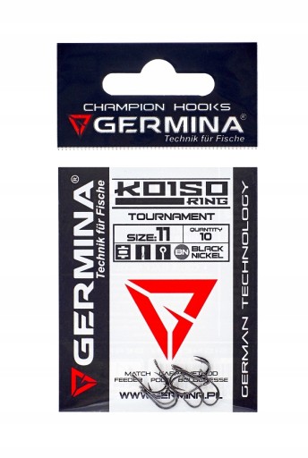 Дожні та поплавкові гачки Germina KOISO RING 10 шт.