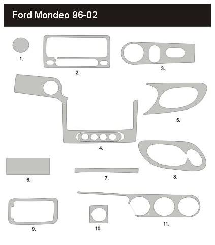 ОБЛИЦЮВАННЯ КАБІНИ, ОБЛИЦЮВАННЯ FORD MONDEO 96-01 -50%