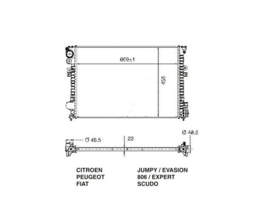 1301.W5 - Водяний кулер fiat scudo 10.95 - ручна