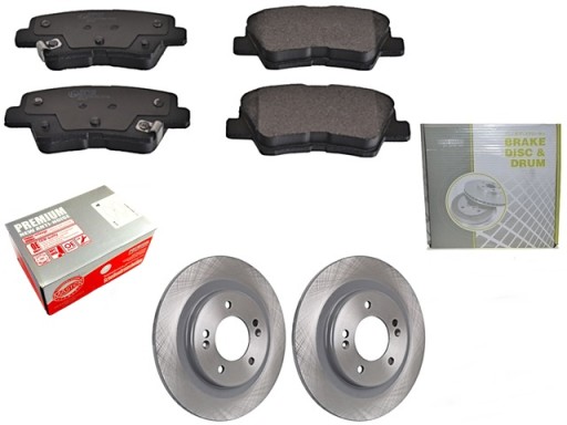 Диски + Гальмівні колодки задні Hyundai i40