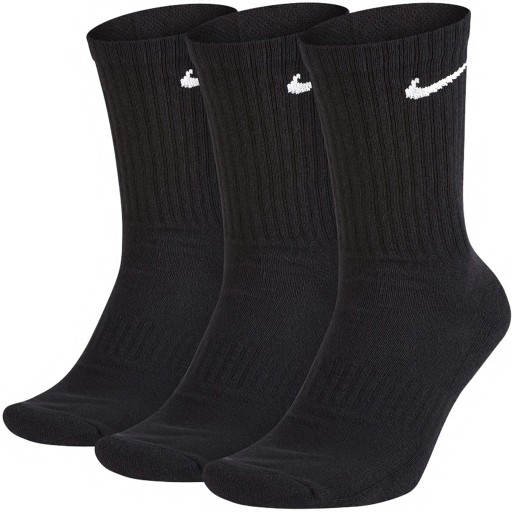 Nike ponožky ponožky čierne vysoké SX4508-001 L
