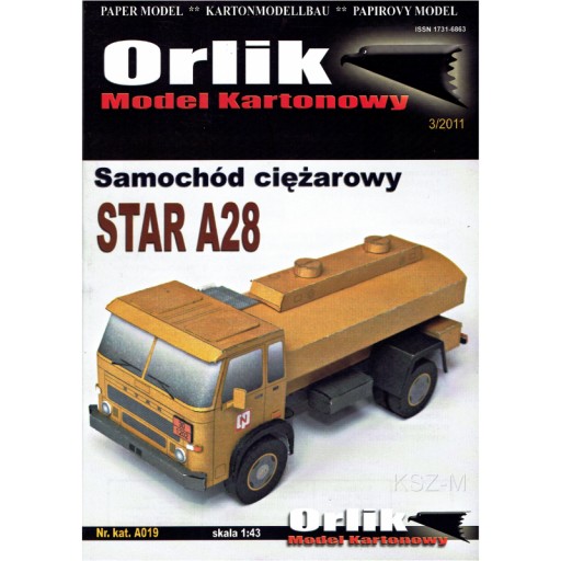 Orlik A019 - Samochód ciężarowy STAR A28 1:43