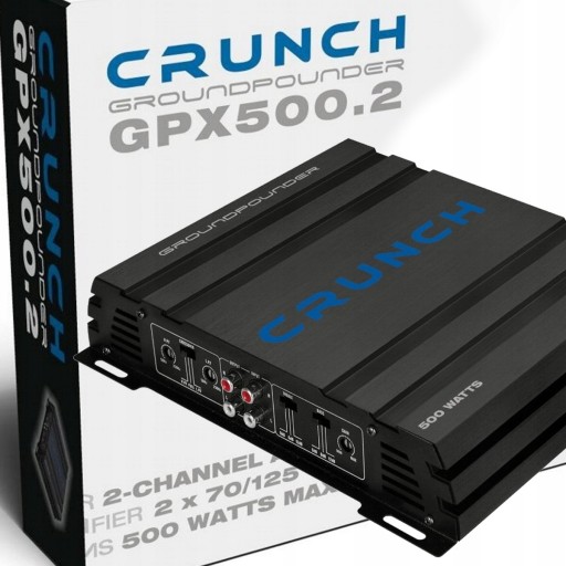 Crunch GPX500. 2-Підсилювач 2x70 Вт-500 Вт Макс