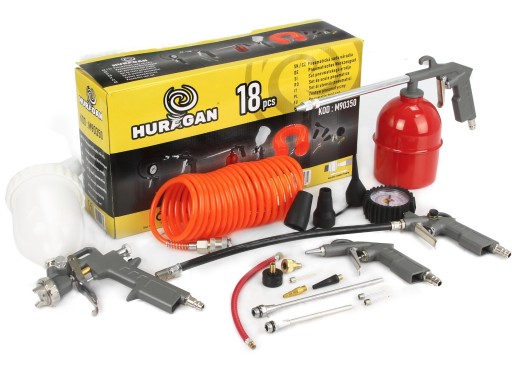 НАБІР ПНЕВМАТИЧНОГО ІНСТРУМЕНТУ ДЛЯ КОМПРЕСОРІВ 18 ЕЛЕМЕНТ