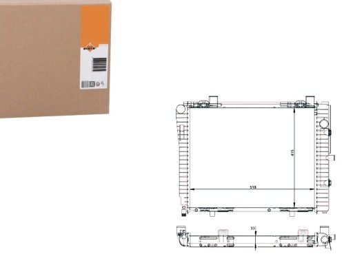 NRF50593/RS7 - РАДИАТОР ДВИГАТЕЛЯ NRF NRF, 50593