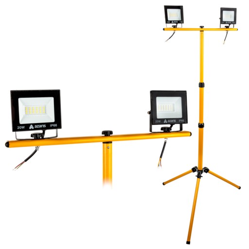 2x20w галогенный светодиодный прожектор + строительный штатив