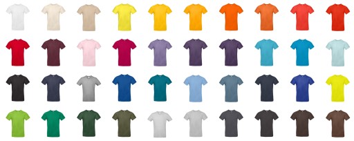 Koszulka B&amp;C #190 Świetna jakość! roz. 3XL 10414961795 Odzież Męska T-shirty TK MZKWTK-3