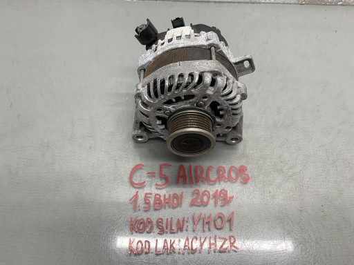 Генератор citroen c5 aircross 1.5 blue hdi 19' 9824742880 a002tv0781ze