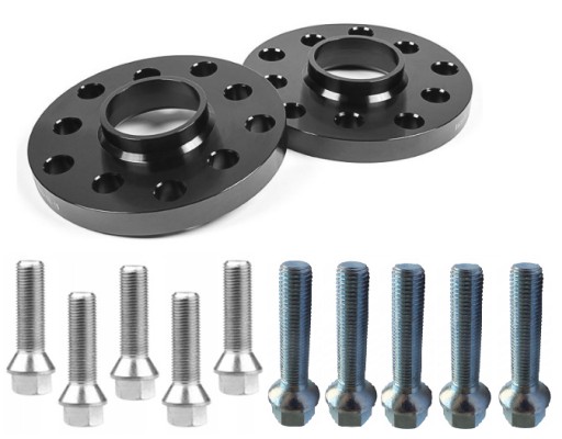 Чорні прокладки VW AUDI SEAT 5X100X57, 1 17 мм+гвинти