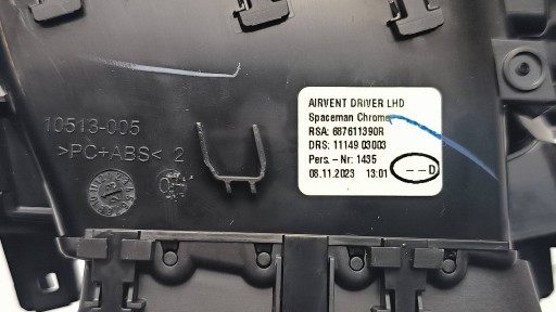 mřížka klími 687611390R RENAULT CAPTUR II