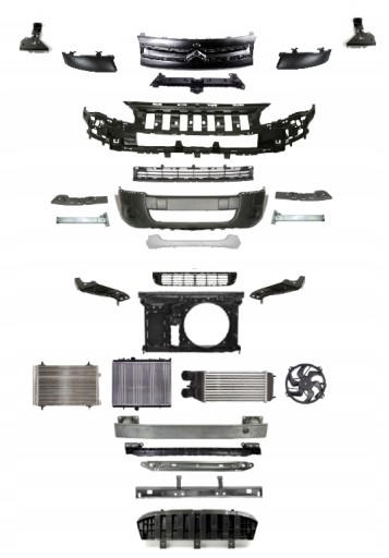 CTRBRL0812KPLPRZ123 - CITROEN BERLINGO II 2 2008-2012 КОМПЛЕКТ ДЕТАЛЕЙ ПЕРЕДНЕГО РЕМНЯ РАДИАТОРА