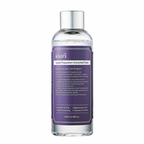 KLAIRS Supple Preparation Unscented Toner 180ml - Tonikum bez vône pre ce