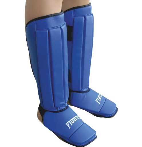 Захисти на гомілки і стопи Fighter Blue, XXL