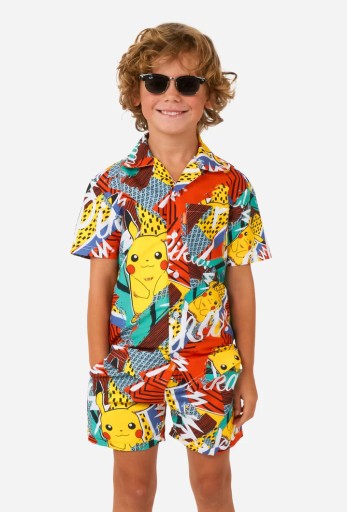 MALÝ OPPOSUITS SET LETNÉ PLAVKY KOŠEĽA PIKACHU 110-116 6 ROKOV