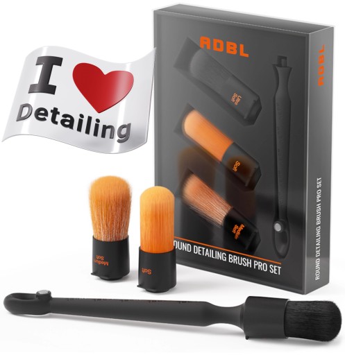 ADBL Round Detailing Set Набір з 3 щіток для автомобілів