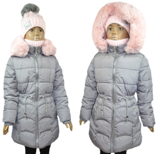 Kurtka ZIMOWA PARKA dziewczęca r.146/152 cm