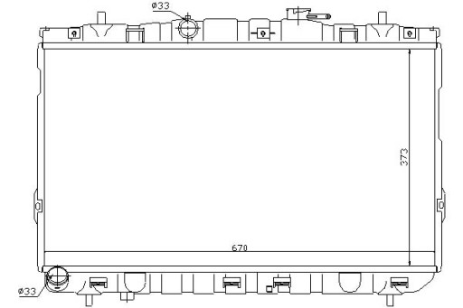 67467/NIS - Радиатор двигателя nissens hyundai coupe, elantra,