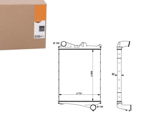 NRF30225/RS5 - NRF ВХІДНИЙ ПОВІТРЯНИЙ ОХОЛОДЖУВАЧ (ВХІДНИЙ ДІАМЕТР
