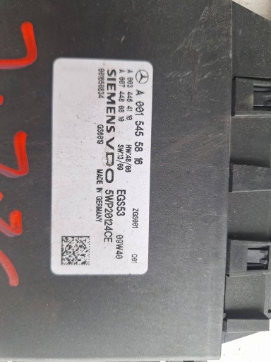 MERCEDES computer modulo cambio ingranaggi A0015455816 SIEMENS