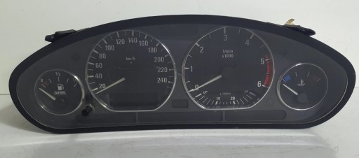 BMW E36 318TDS quadro strumenti TACHIMETRO contagiri OROLOGIO 62118363750 Originale