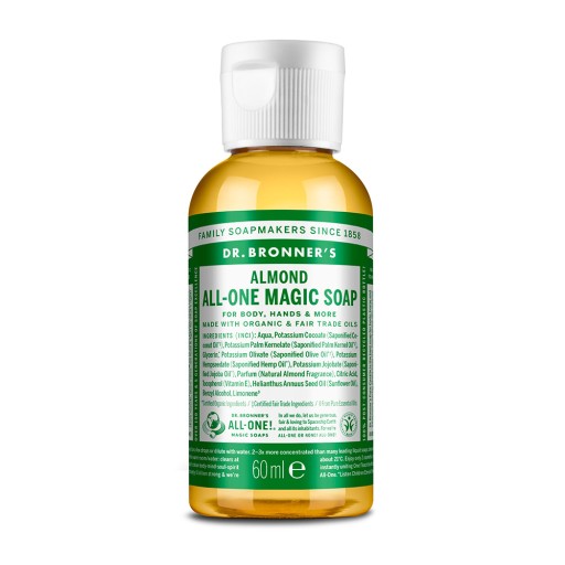 Tekuté mydlo 18v1 Dr. Bronner's mandľové 60 ml