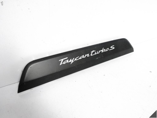 PORSCHE TAYCAN 9J1 TURBO S 19- moulding for threshold PODSWIETLANA CARBON front L=P