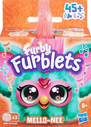 FURBY FURBLETS MELLO-NEE INTERAKTÍVNY MASKOT HASBRO VIAC AKO 45 REAKCIÍ