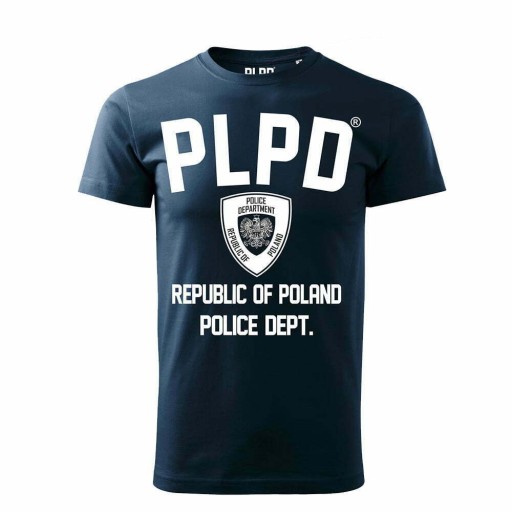 PLPD - Класична темно-синя футболка - S