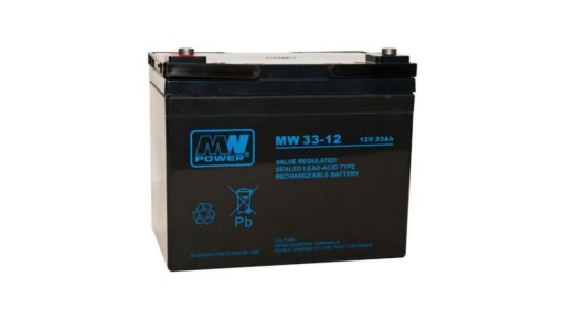 Agm батарея mw 33-12 12v 33ah - vrla, для ups систем, mw power