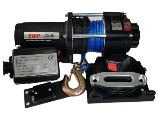 EWP3500lb12V-SYNTHETIC - Лебедка Эл.RUNVA EWP3500lb 12V синтетический Канат