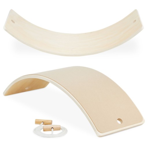 ДЕРЕВ'ЯНА ГОМАЛКА БАЛАНС ДОШКА MONTESSORI + ШНУР