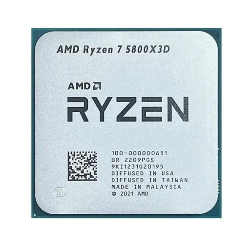 AMD Ryzen7 5800X 3D 8Core 16Threads 3.4-4.5Ghz l3 cache 96MB AMD 3D  Technology