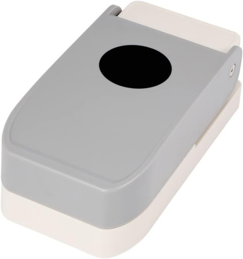 Декоративний дирокол Power-Jumbo білий, відтінки сірого та сріблястого