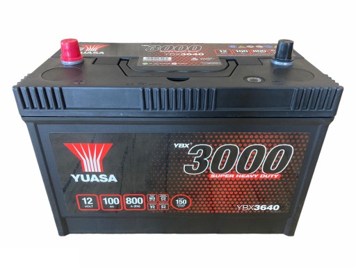 YBX3640 - Акумулятор Yuasa SHD 100 Ah. 800 A. P + Кельце