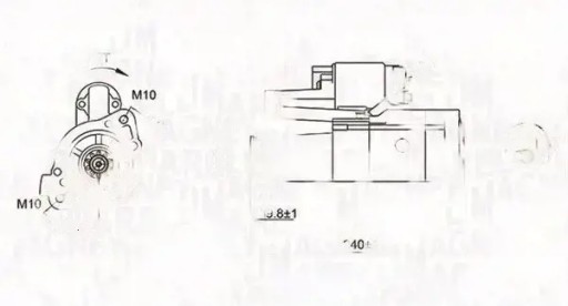 Стартер 063721221010 магнети марелли мицубиси