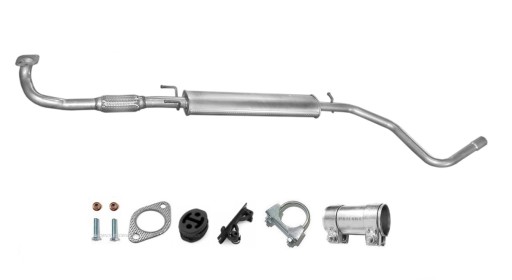 07.504 - FIAT STILO 1.6 16V ГЛУШИТЕЛЬ СРЕДНИЙ ЛЮК / УНИВЕРСАЛ