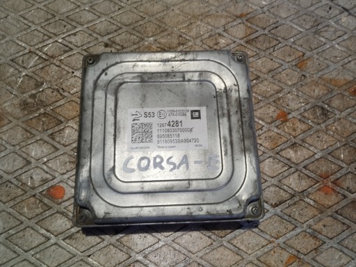 Компьютер контроллера двигателя opel 12674281