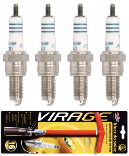 Свеча зажигания DENSO IU24D + гаечный ключ для свечей 16 мм