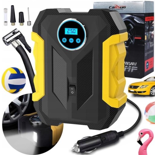 АВТОМОБІЛЬНИЙ КОМПРЕСОР НАСОС КОМПРЕСОР LED LCD