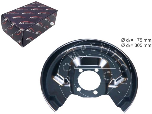 58263 - КРЫШКА ТОРМОЗНОГО ДИСКА ЗАДНЯЯ ПРАВАЯ AIC