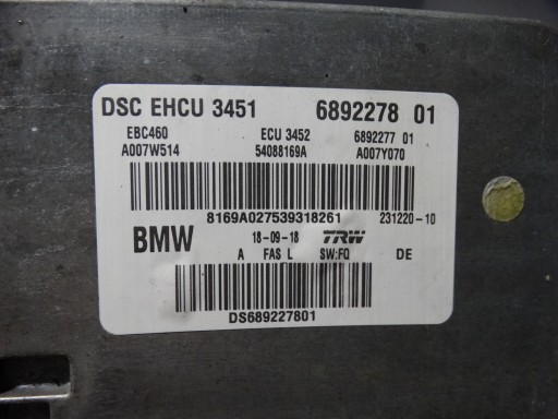 control unit pump ABS BMW G01 G02 1