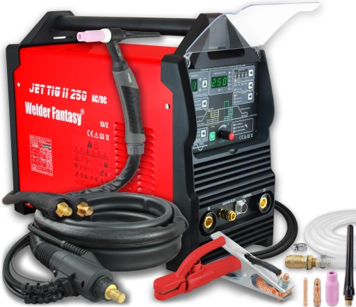 ЗВАРЮВАЛЬНИЙ АПАРАТ TIG AC / DC JET II 250A АЛЮМІНІЄВИЙ INOX PULS